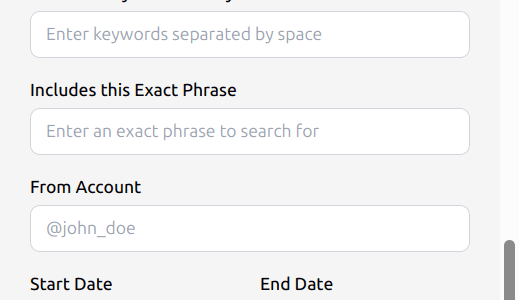 Filters for the auto retweeting tool in the browser extension