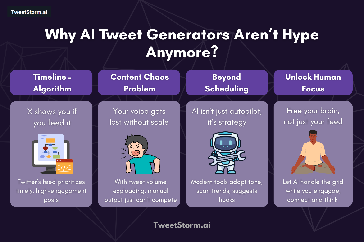 Why AI Tweet Generators Aren't Just Hype Anymore (They're Essential), TweetStormAI