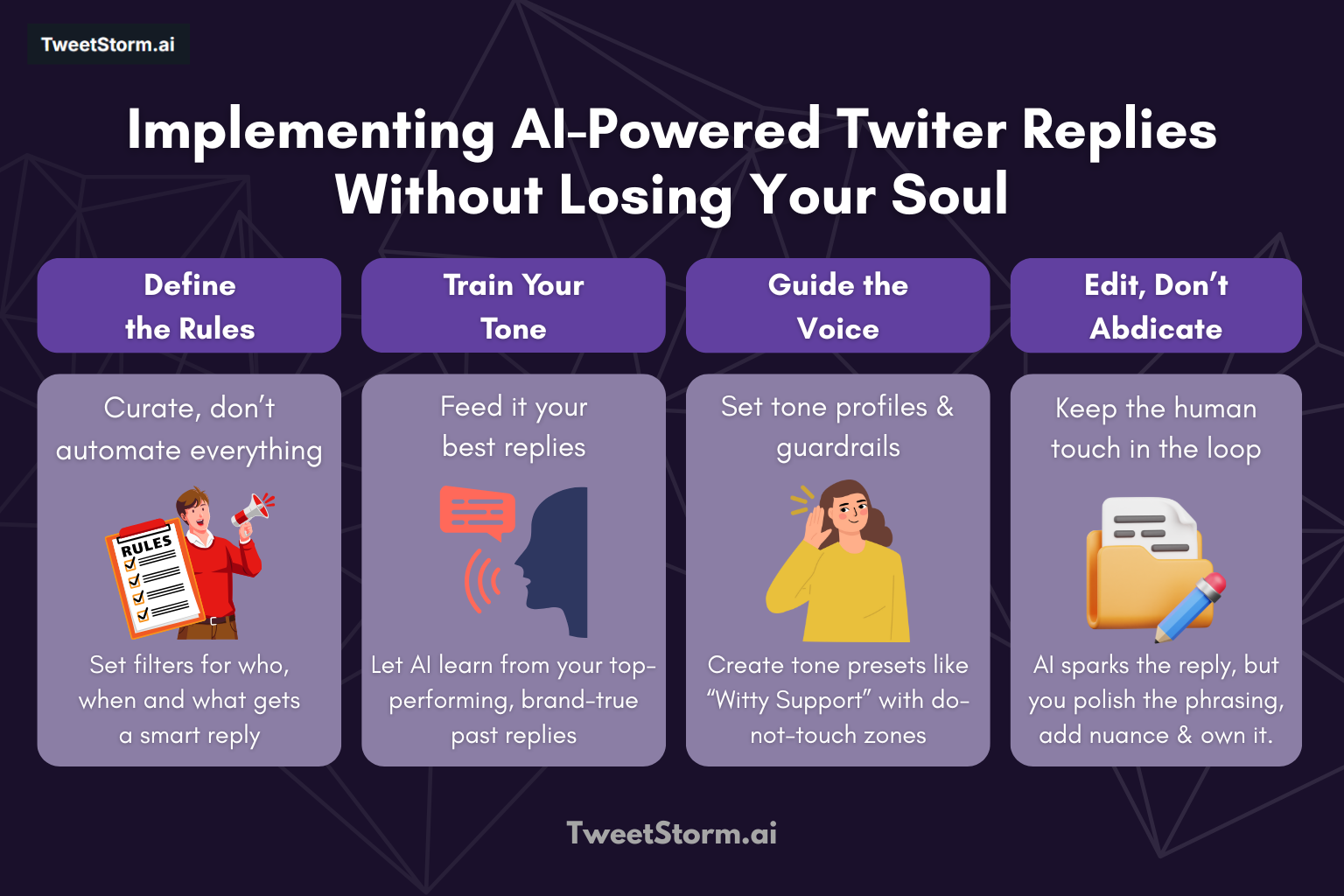The Smart Creator's Toolkit: Implementing AI-Powered Replies Without Losing Your Soul, TweetStormAI
