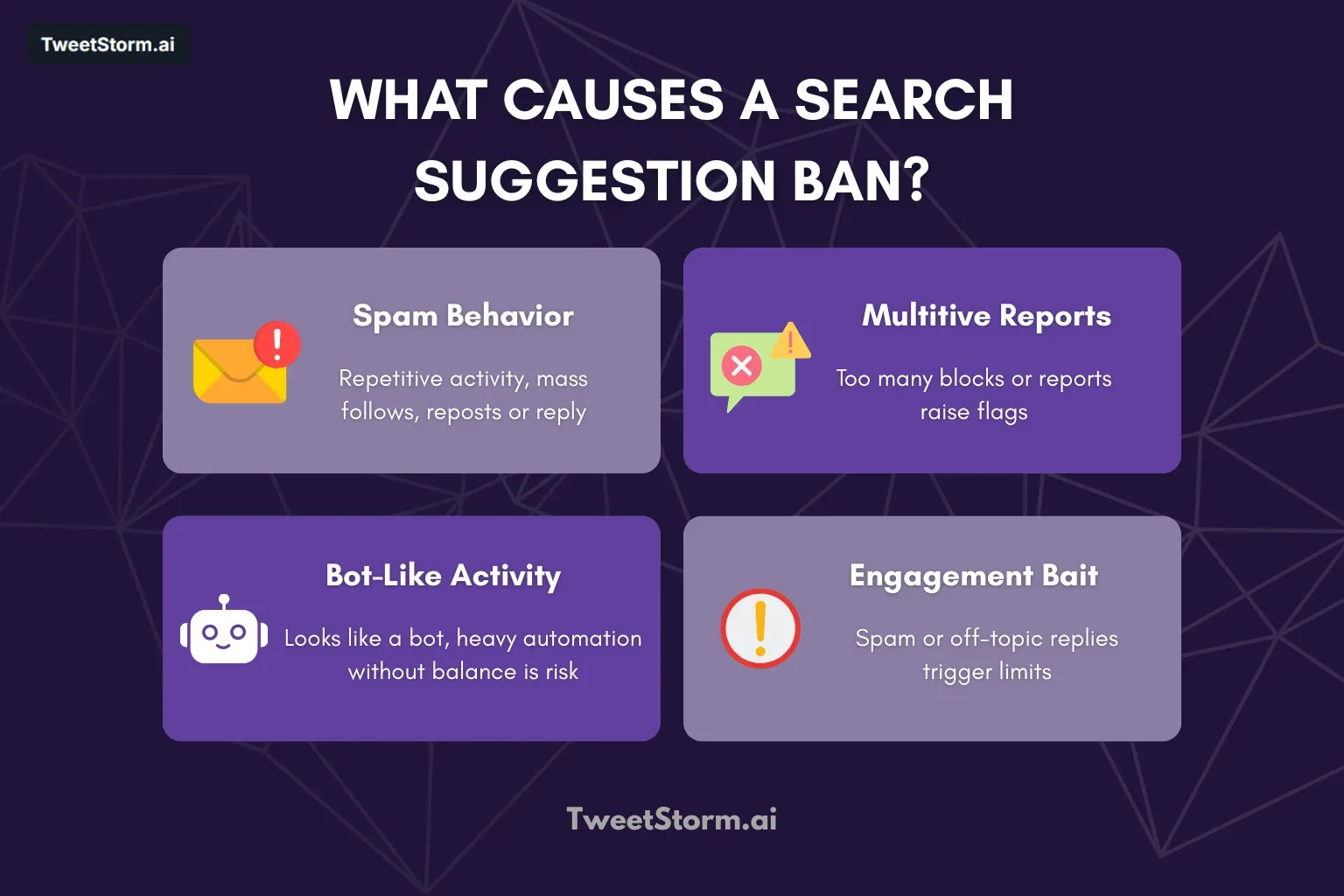 What Causes a Search Suggestion Ban Explained Simply, TweetStrom.ai