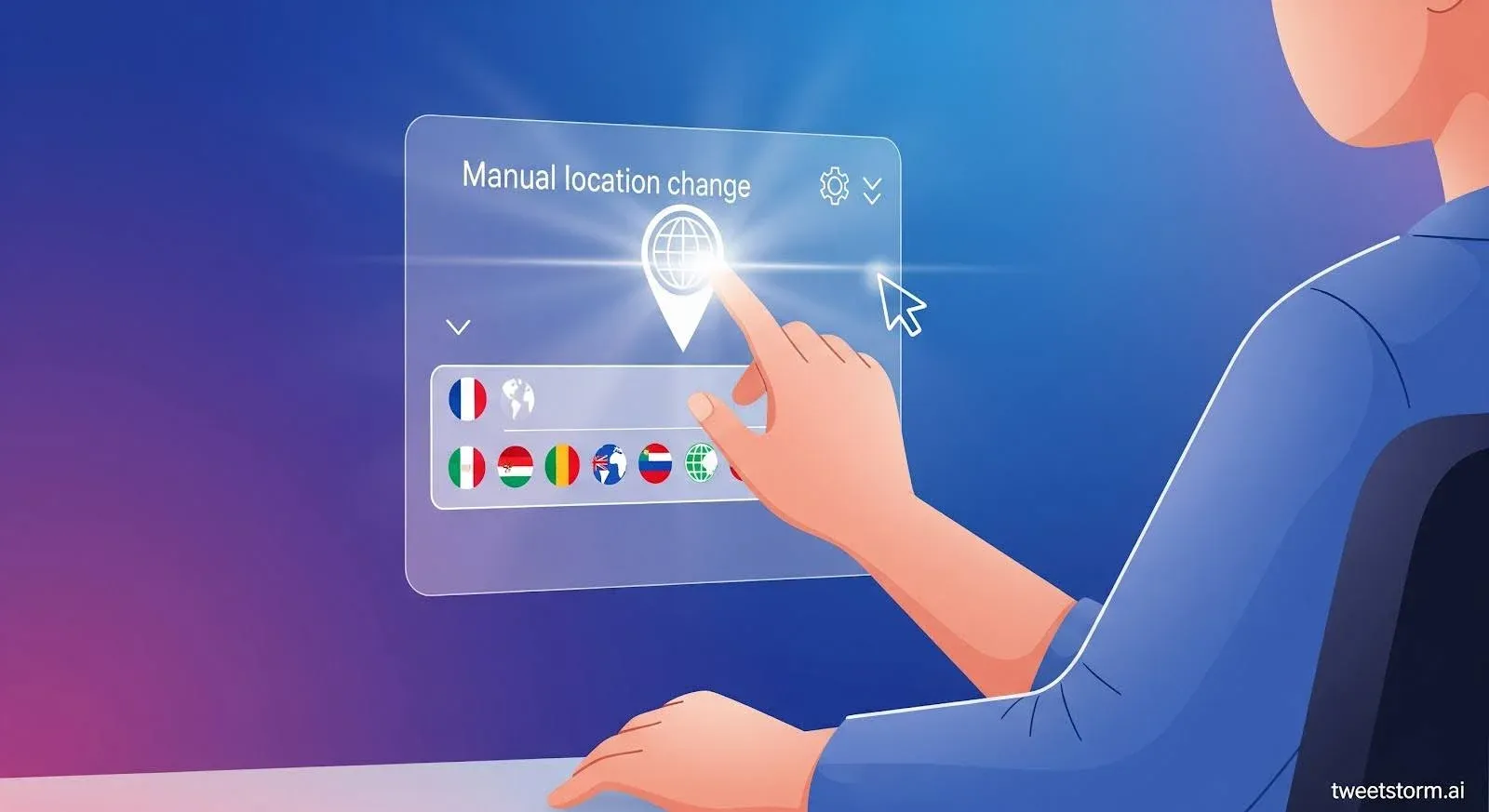 Method 1 – Manually Changing Twitter Trend Location (Desktop), TweetStromAI