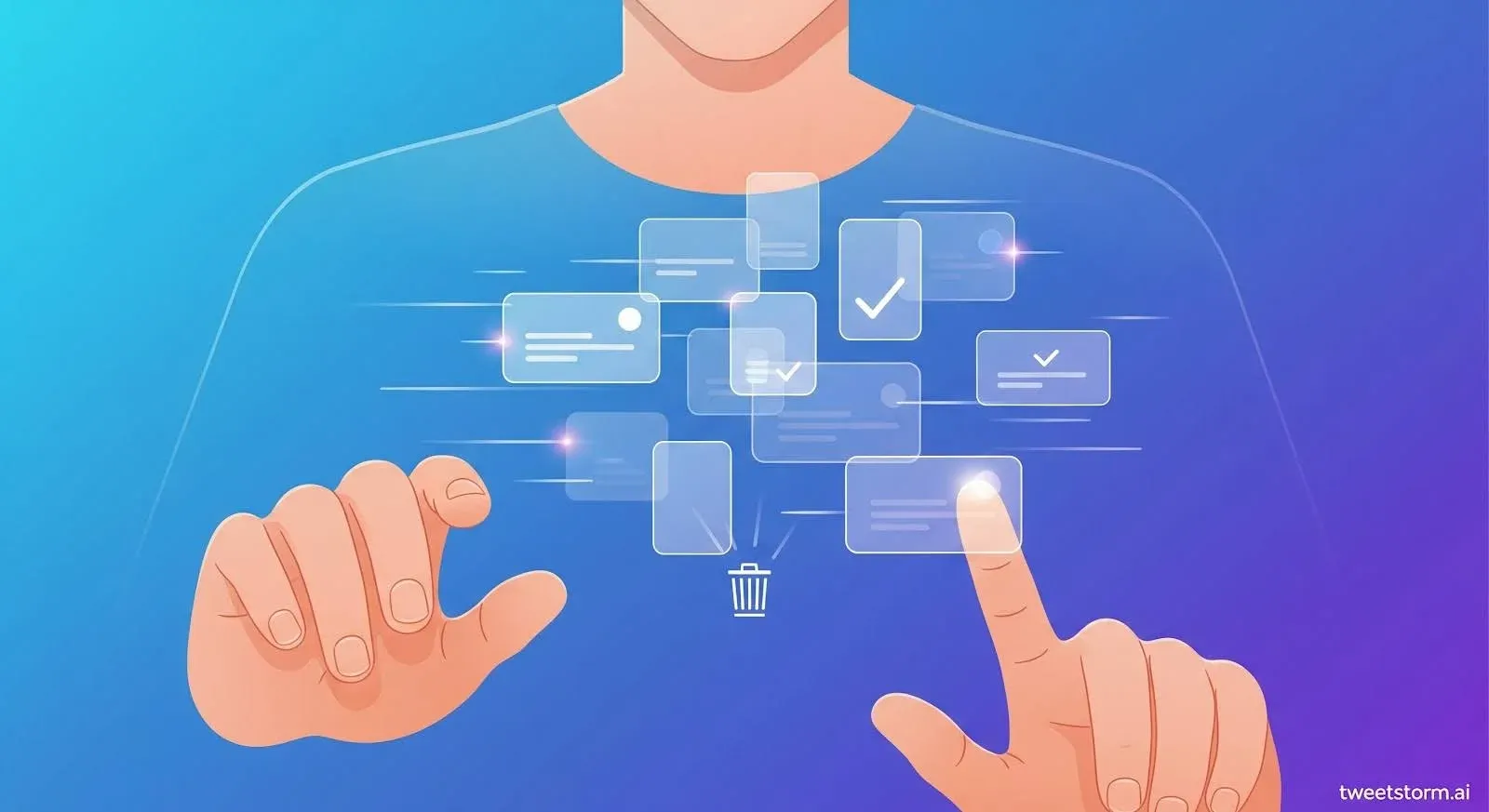 Clear the Clutter: Delete in Batches, TweetStormAI