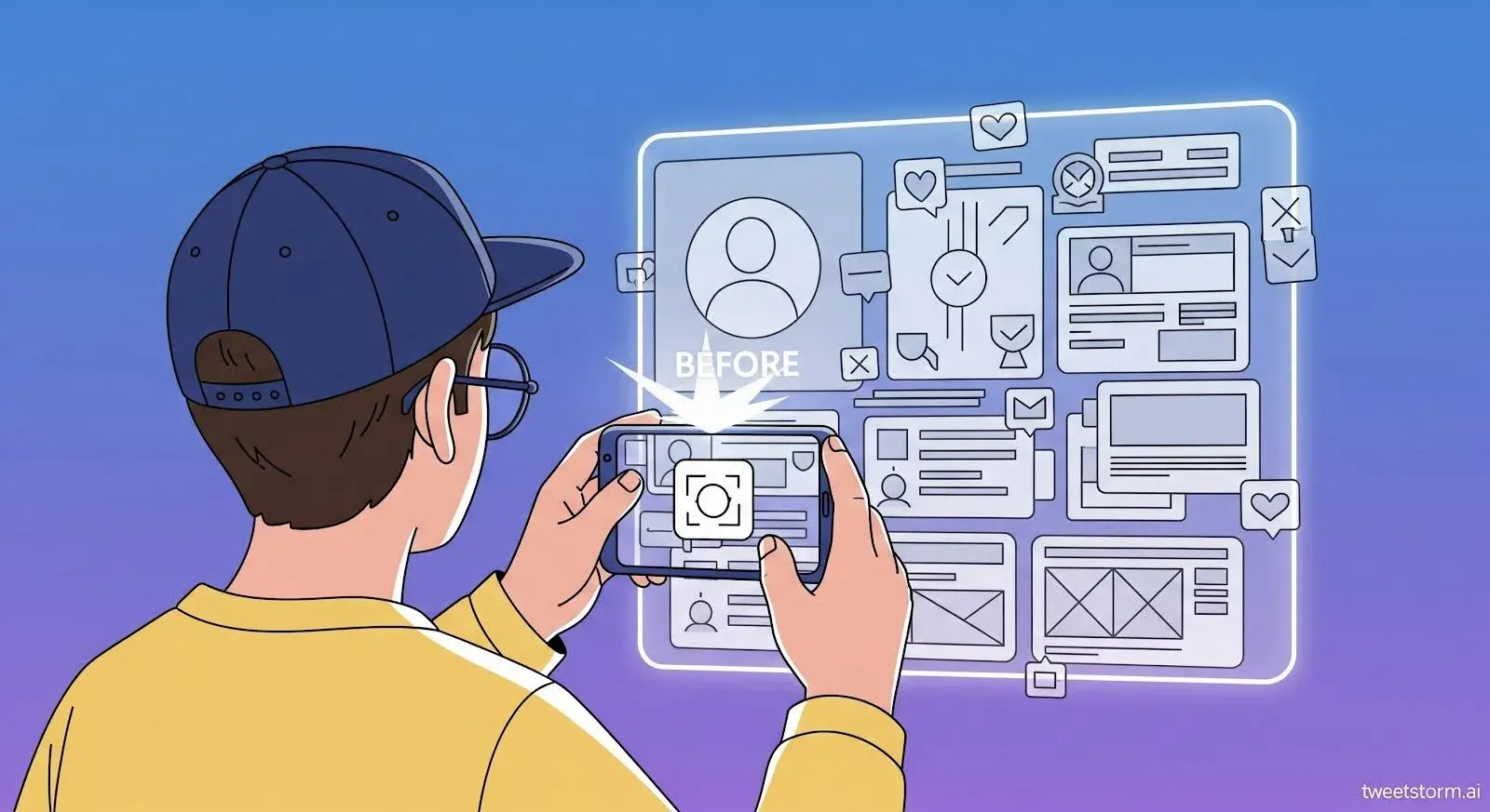 Snap a “Before” Picture of Your Profile, TweetStormAI