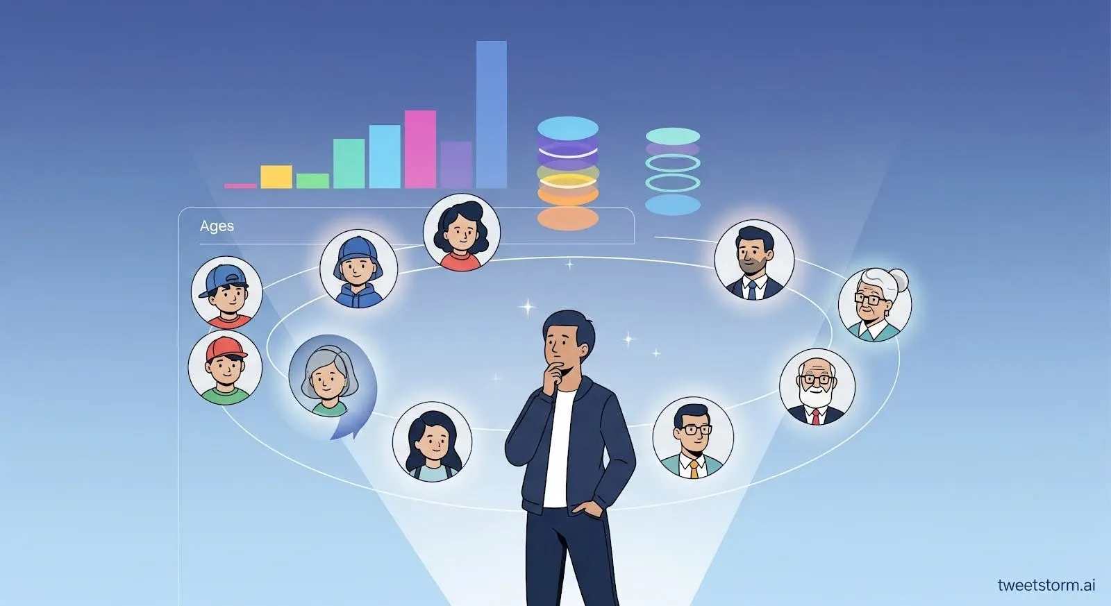 X/Twitter age demographics, TweetStormAI