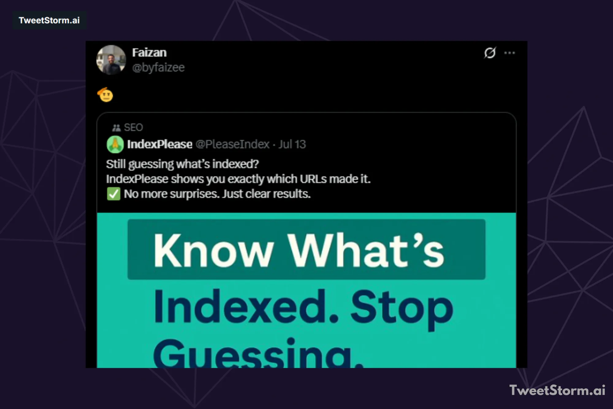 Highlight user praise and recognition, TweetStormAI