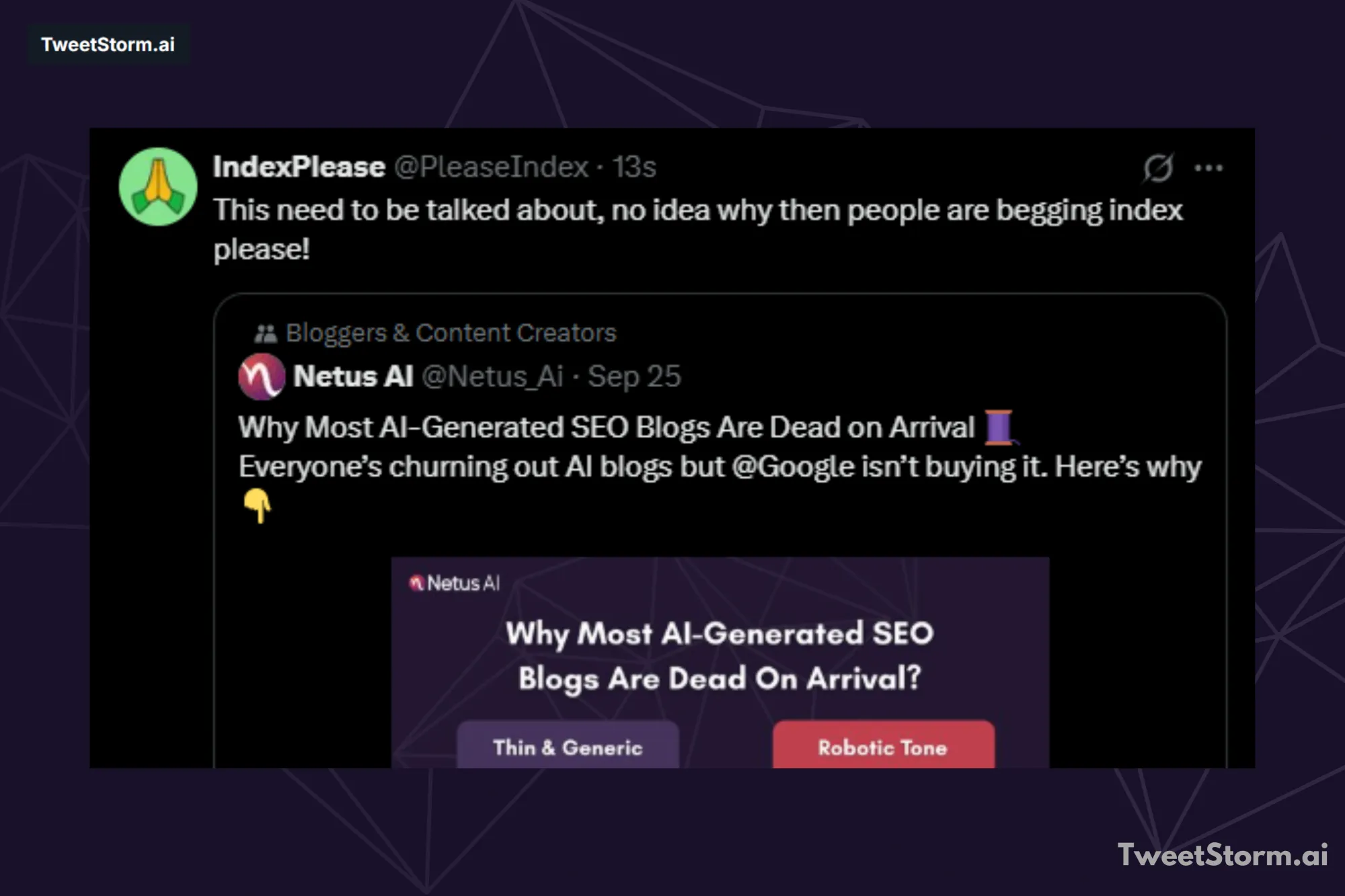 What is a quote tweet?, TweetStormAI