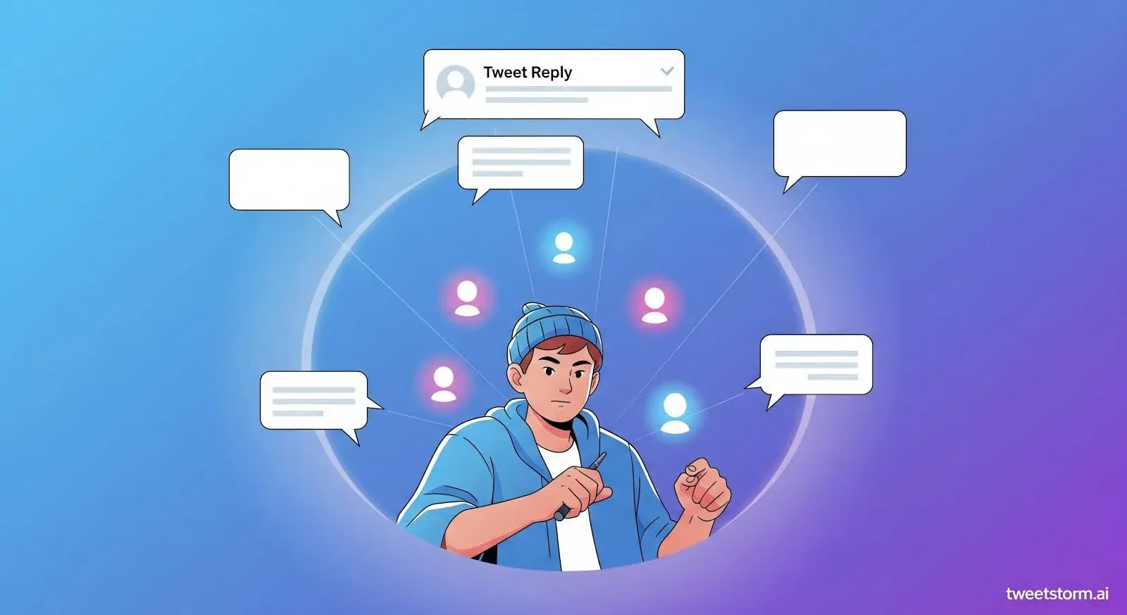 Initiating a Group Conversation on X (Twitter), TweetStormAI