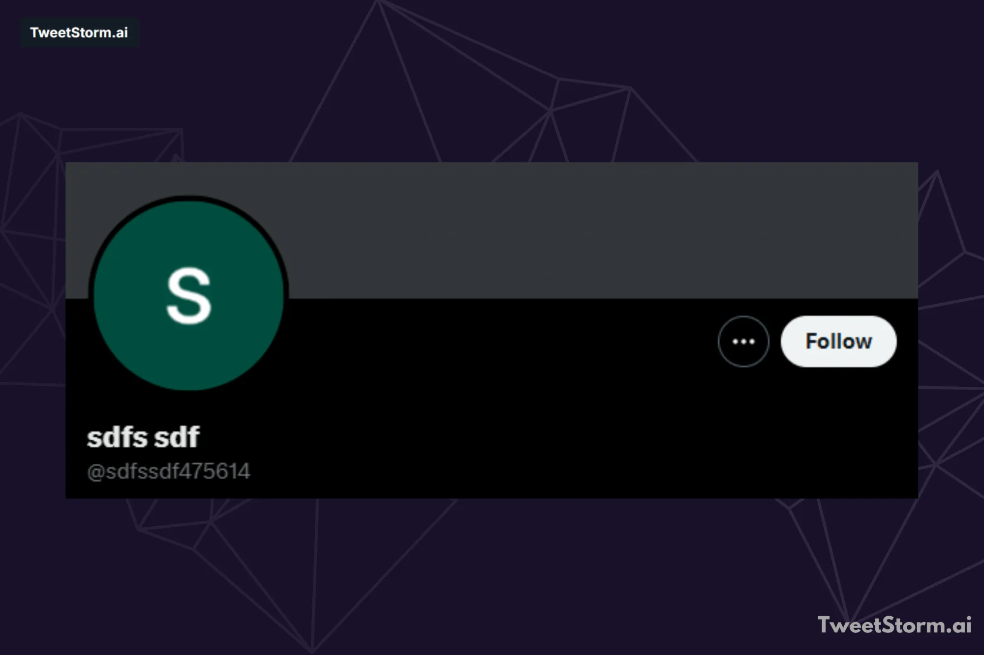 Your Name & Username, TweetStormAI