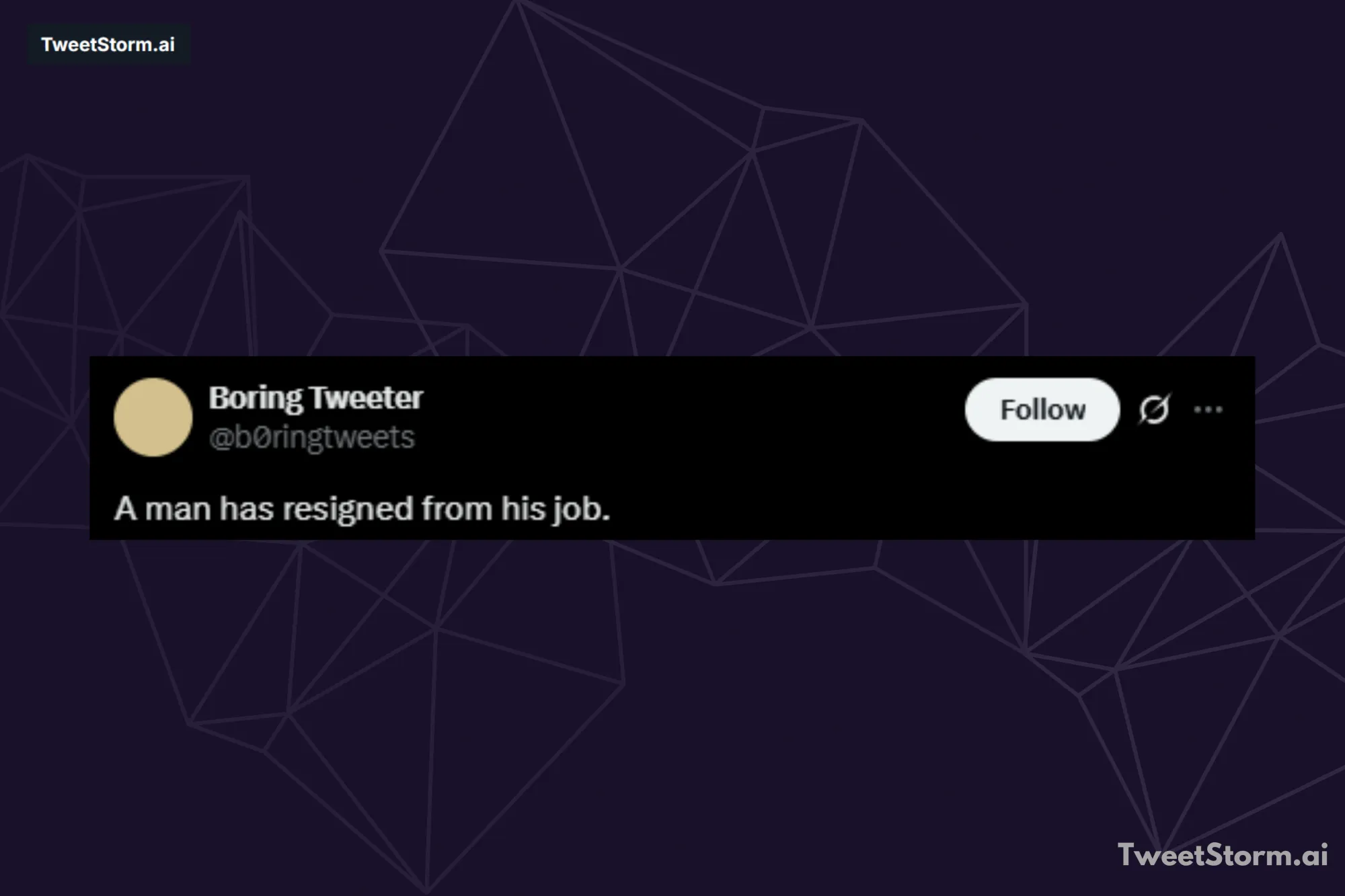 Your tweets may seem uninteresting or of poor quality, TweetStormAI