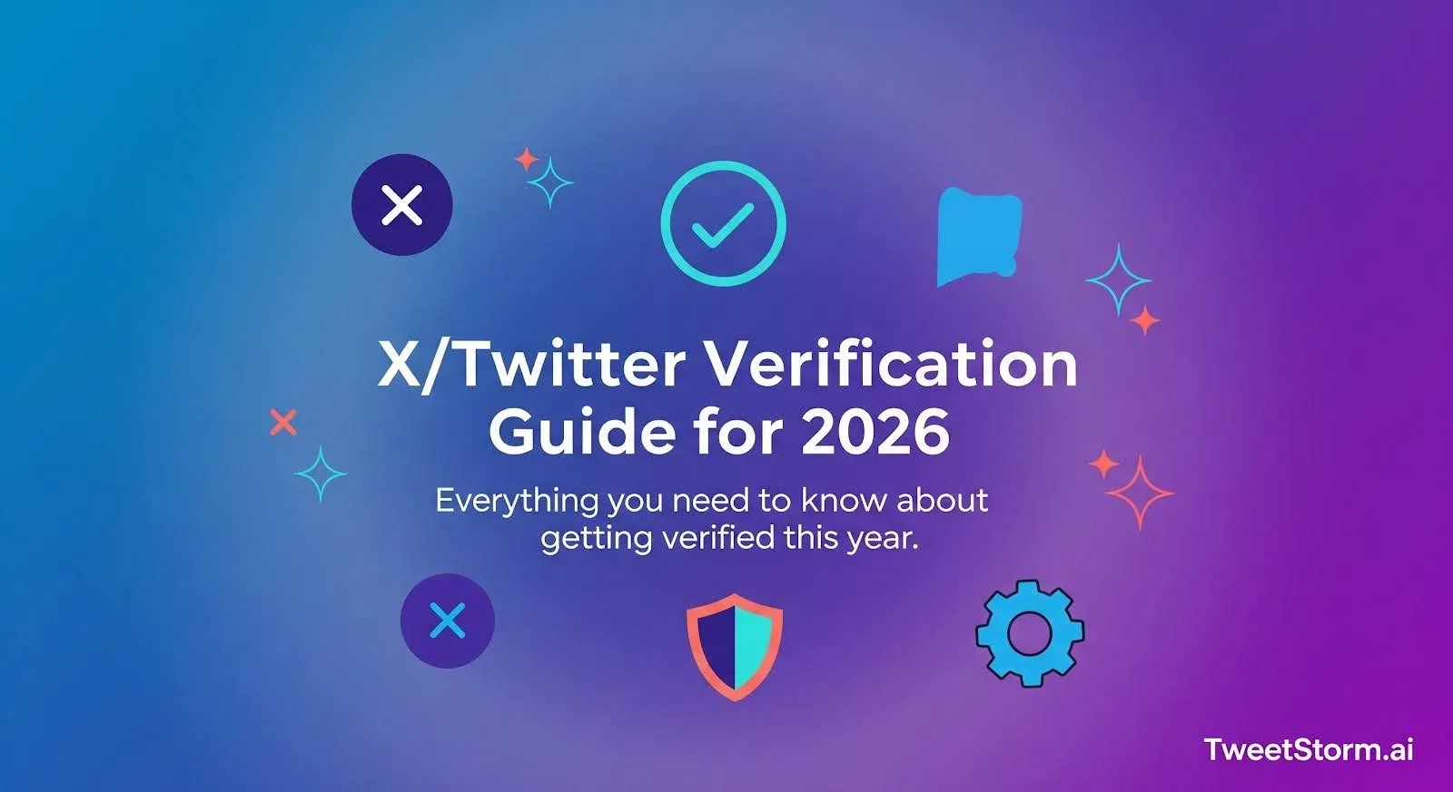 X/Twitter Verification Guide for 2026, TweetStormAI