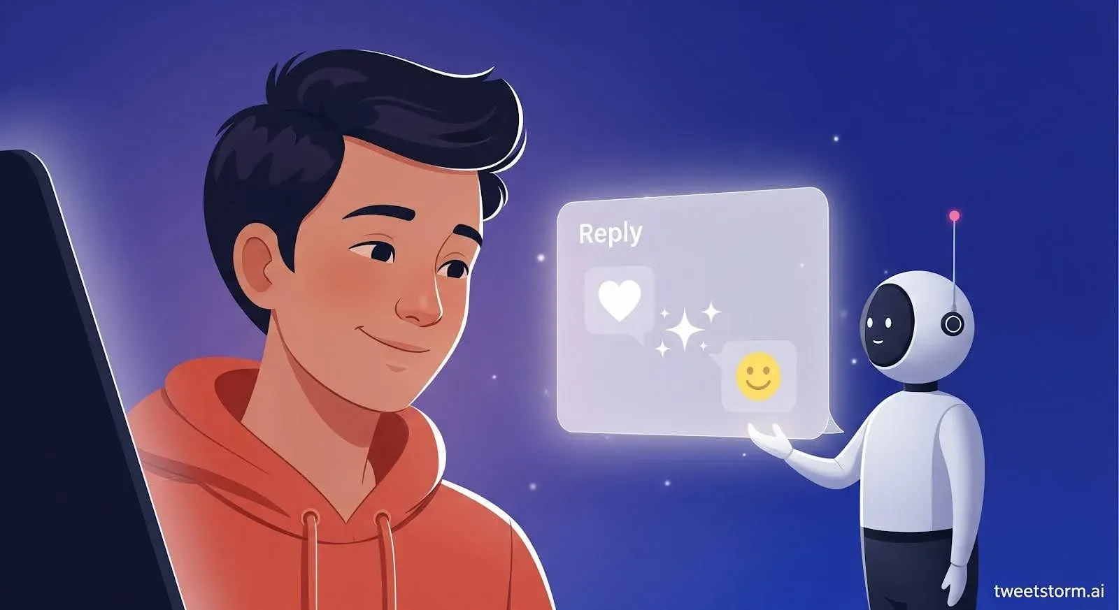 What makes a tweet reply feel human (even if it's AI-powered)?, TweetStormAI