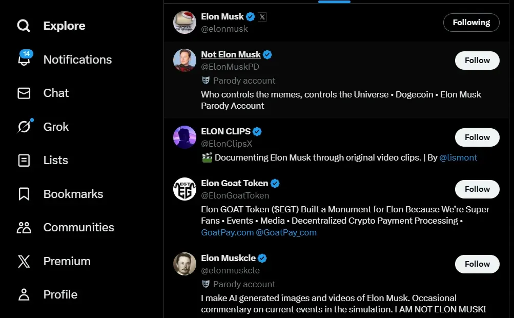 screenshot of Mark Zuckerberg dormant account, TweetStorm.ai
