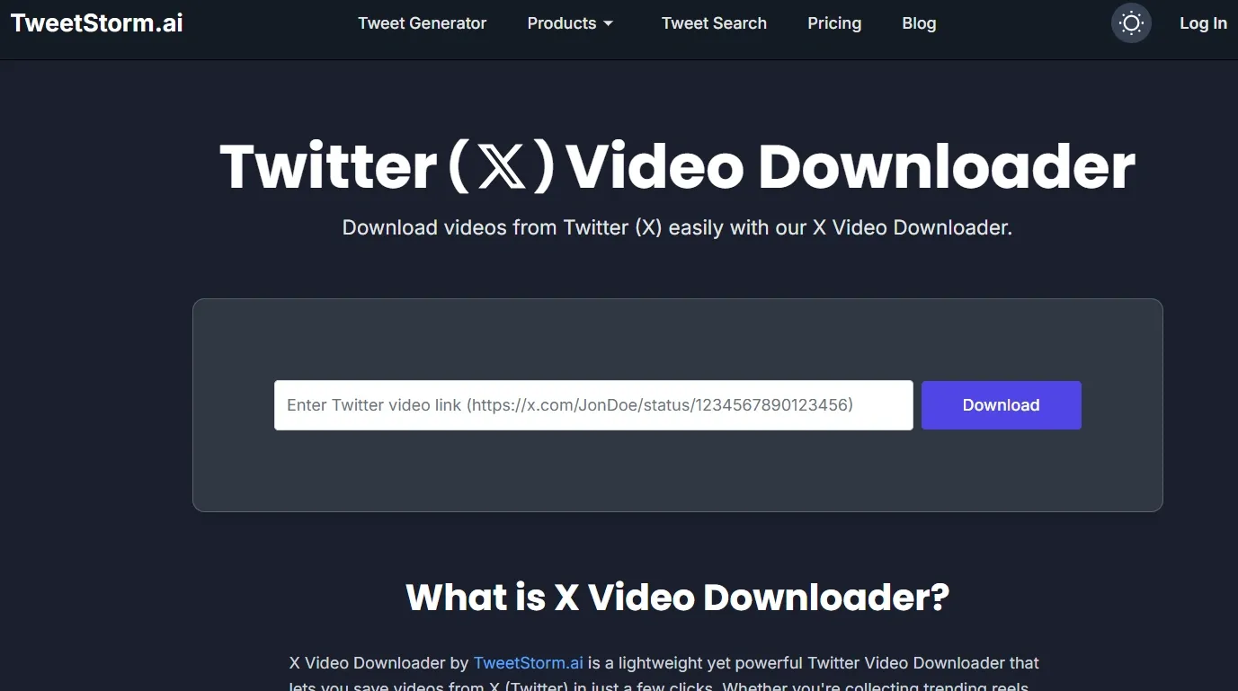 Downloading Twitter Videos,TweetStormAI