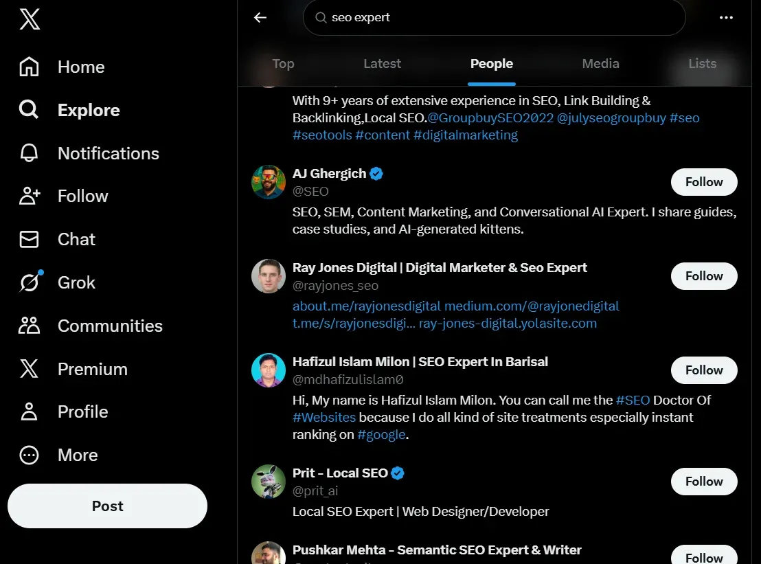 screenshot of manageflitter, TweetStorm.ai